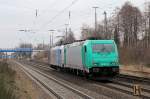 Nachschuss auf 185 693-9 mit 185 617-8 am 19.03.2016 in Tostedt.