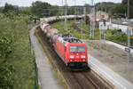 185 370-4 mit Kesselwagen nach Schwedt(Oder) bei der Durchfahrt im Haltepunkt Rostock-Kassebohm.17.06.2017