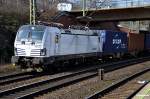 SIEMENS-VECTRON 193 820 zog einen containerzug durch hh-harburg,03.03.15