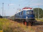 Für die Rennsteigbahn kam E18 047 mit dem Piratenexpress aus Ilmenau,am 26.Juli 2014,bis nach Bergen/Rügen.Auch die Rückfahrt zurück nach Ilmenau übernahm die E18.