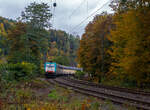 Die an die Crossrail Benelux N.V. (100% Tochterder BLS Cargo AG) vermietete E 186 220 (91 88 7186 211-9 B-ATLU) der Alpha Trains Belgium, ex COBRA 2819 (91 88 7186 211-9 B-B), fährt am 09 Oktober 2025 mit einem geschlossen Doppelstock- Autotransportzug der ARS Altmann AG (mit Wagen der Gattung Hccrrs), durch Kirchen/Sieg in Richtung Siegen.

Die Bombardier TRAXX F140 MS wurde 2008 von Bombardier Transportation in Kassel unter der Fabriknummer 34398 gebaut. Die Multisystemlokomotive hat die Zulassungen bzw. besitzt die Länderpakete für Deutschland, Österreich, die Niederlande und Belgien. (D/A/NL/B). In Deutschland, der Niederlande und in Belgien ist sie für eine Höchstgeschwindigkeit von 160 km/h zugelassen, in Österreich nur für 140 km/h.