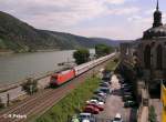 101 056-0 zieht den IC 1811 Dortmund-Stuttgart durch Oberwesel.