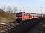 111 071-7 mit RB59180 Ingolstadt bei Fahlenbach.