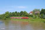 111 052-7 als RE 4062 Mnchen - Landshut - Passau bei Volkmannsdorf.