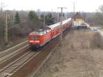 114 029-2 schiebt RE18179 Brandenburg -Frankfurt(Oder) bei Frankfurt/Oder Nuhnen.