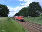 114 007-8 zieht bei Jacobsdorf(Mark) den RE38024 Magdeburg HBF.