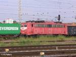 140 024-1 wartet in Frankfurt/Oder mit ein Kohlezug aus PCC Wagen .