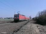 143 610-4 schiebt die RB 26412 Weienfels - Leipzig HBF bei Miltitz.