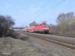 143 122-0 mit RE 10575 nach Dresden bei Borsdorf.