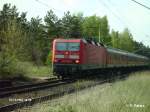 143 333-3 hat gleich Eisenhttenstadt erreicht mit der RB11 Cottbus, ex HP Vogelsang.