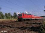 143 300-2 verlsst Eisenhttenstadt mit RB11 Cottbus.