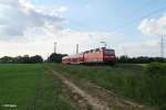 Nachschuss auf 143 076 die ihre RB75 15752 Aschaffenburg nach Wiesbaden schiebt.