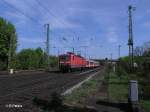 143 824-1 fhrt mit der RB32526 nach Regensburg in Obertraubling ein.