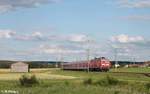 143 045 kommt mit der S2 39656 Altdorf bei Nürnberg - Roth bei Winkelhaid zurück.