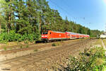 146 243-1 als RE50 4858 München - Nürnberg bei Ochenbruck.