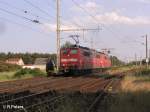 151 106-4 und 122-0 auf dem Rckweg nach Ziltendorf bei Wiesenau.