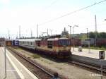 371 002-7 erreicht Frankfurt/Oder mit den EC46 nach Berlin.