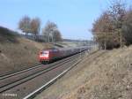 120 133-4 als RE4035 Nrnberg - Mnchen bei Fahlenbach.