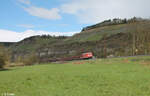 185 371-2 mit leeren Autozug bei Himmelstadt gen Süden.