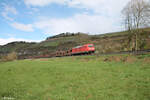 185 371-2 mit leeren Autozug bei Himmelstadt gen Süden.