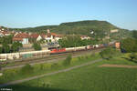 185 246-6 mit einem KLV-Zug in Retzbach-Zellingen. 11.05.24