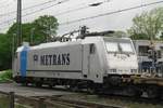Am grauen 11 Mai 2012 verlsst Metrans 186 187 mit der Praha-KLV Emmerich und soll innerhalb ein Viertelstnde die Betuwe-Route auffahren.