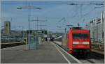 Die DB 101 001-6 mit dem IC 183 nach Zrich in Stuttgart.