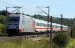 101 144  Hertha BSC  mit IC 2158 nach Frankfurt am 09.09.12 in Haunetal Rothenkirchen