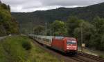 101 085 mit IC in Richtung Sden am 14.10.13 in Bacharach