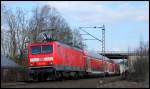 114 033 mit RE nach Fulda am 26.02.15 bei Kerzell