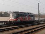 Karlsruhe Hbf  29.03.2013  115.509-2  Werbelok 80-Jahre-DB-Autozug