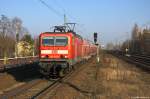 143 843-1 mit der RB10 (RB 18968) von Berlin Hbf (tief) nach Nauen, bei der Einfahrt in Berlin Jungfernheide.