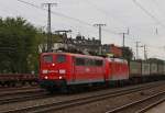 151 070 und 185 068 mit  TEC 40096  von Gallarate nach Muizen (Ambrogio) am 16.07.11 in Kln West