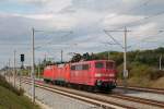 151 086 am ende des kleinen Lokzuges am 03.Oktober 2012 bei Hrbach in Richtung Augsburg.