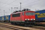 155 199 rollt am 18.03.2011 an den Rhrenzug 60291 nach Mukran.Hier am Hp Rostock Hinrichsdorfer Strasse.