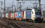 182 519 der WLC mit Containerzug am 27.03.12 in Fulda