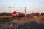 182 007 mit dem RE1 (RE 18182) von Frankfurt(Oder) nach Brandenburg Hbf in Brandenburg(Havel).