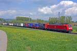 185 115-3 mit Containerzug am 05.05.10 bei Lottstetten