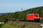 185 368 mit Containerzug am 09.09.12 in Haunetal Rothenkirchen