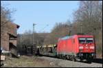 185 397 mit GA 48927 Bremerhaven Nordhafen - Kalsdorf am 02.03.13 in Vollmerz