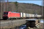 185 349 mit EZ 52736 Nrnberg Rbf Ausf - Kornwestheim Rbf am 02.03.13 in Vollmerz