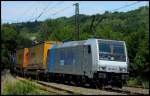 185 684 der Rurtalbahn mit Gterzug am 07.07.13 in Jossa