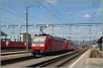 Trotz der vielen DB 185: das Bild ganz im Süden der Schweiz im Grenzbahnhof Chiasso.