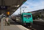 185 613 durchfuhr am 29.08.14 Koblenz Hbf mit einem Ganzzug aus Kesselwagen in Richtung Süden