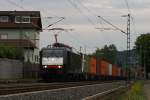 ES 64 F4-155 mit einem Containerzug in Ludwigsau-Friedlos am 06.08.2010 Gre an den Tf !