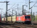 189 801 mit Warsteinerzug am 18.04.11 in Fulda