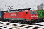 Am KLV-Zug 42153 zeigt sich am 13.02.2012 die 189 058.