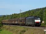 189 935 von TX mit Gterzug am 09.09.12 in Haunetal Rothenkirchen