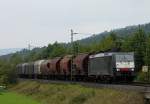 189 158 DB Schenker mit Gterzug am 12.09.12 in Haunetal Rothenkirchen