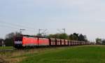 189 046 und 189 043 am 29.03.14 bei Neuss Norf